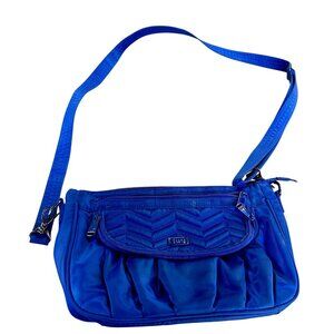 Lug Royal Blue Mambo Crossbody Nylon Canvas Bag Travel RFID Protection NWOT